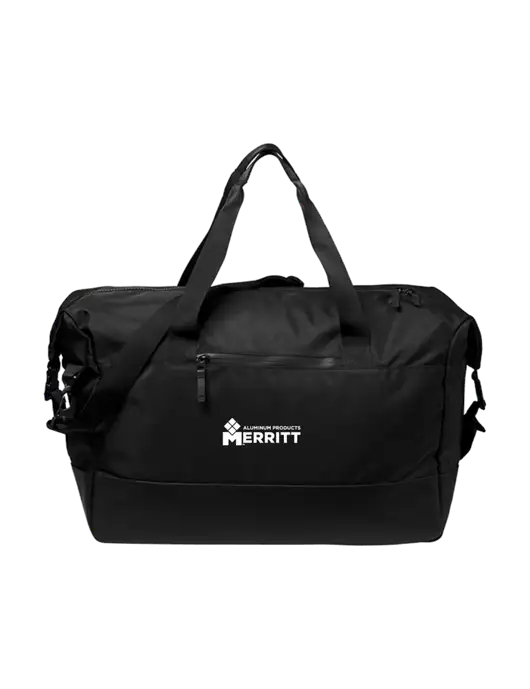 Mercer+Mettle Black Weekender Duffel w/Merritt Products Logo