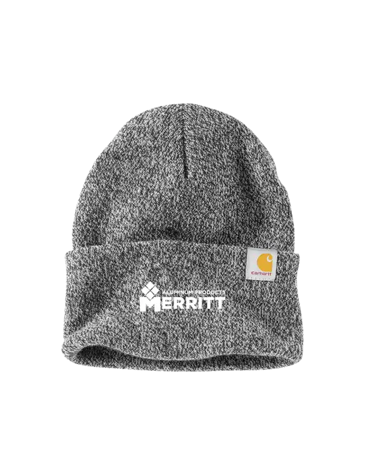 Carhartt Medium Grey Heather Watch Cap 2.0 w/Merritt Products Logo