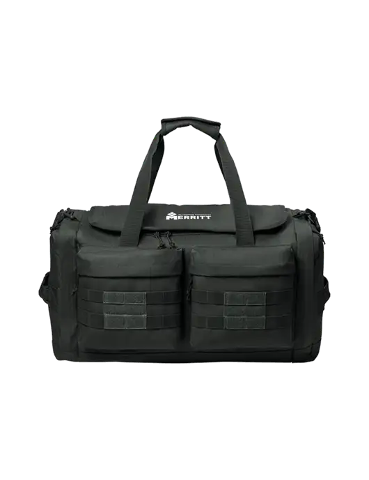 CornerStone Charcoal Grey Tactical Duffel w/Merritt Products Logo
