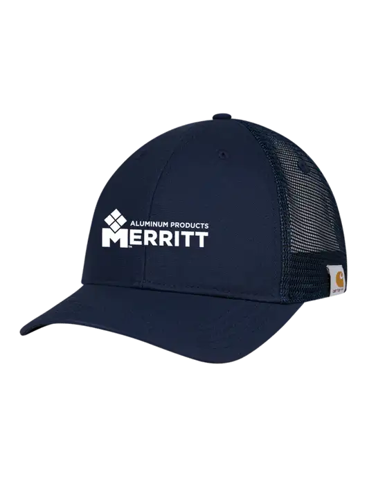 Carhartt Navy Trucker Rugged Pro Series Cap w/Merritt Products Logo