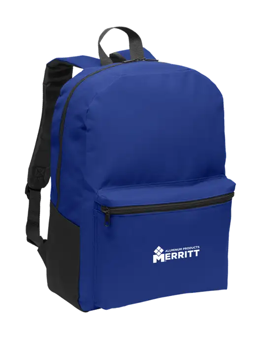 Casual Twilight Blue Lightweight Laptop Backpack w/Merritt Products Logo