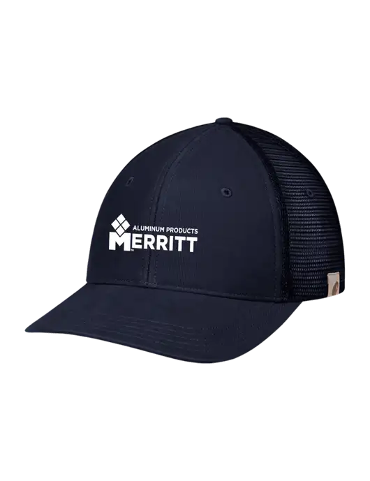 Carhartt Navy Canvas Trucker Cap w/Merritt Products Logo