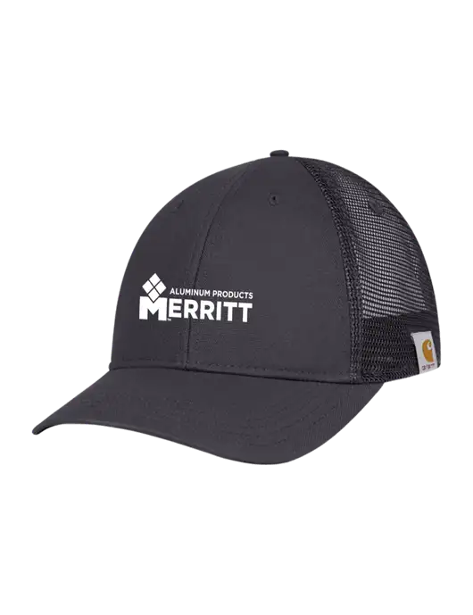 Carhartt Dark Grey Canvas Trucker Cap w/Merritt Products Logo