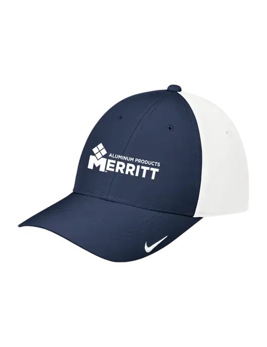 Nike Navy/White Dri-FIT Legacy Cap w/Merritt Products Logo