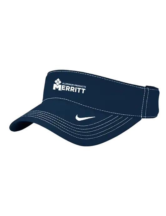 Nike Navy Dri-FIT Ace Visor w/Merritt Products Logo