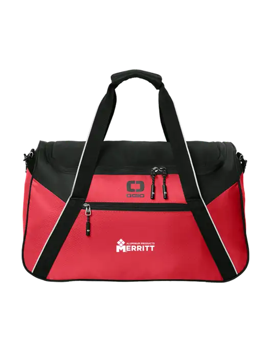 OGIO Red/Black Inception Duffel w/Merritt Products Logo