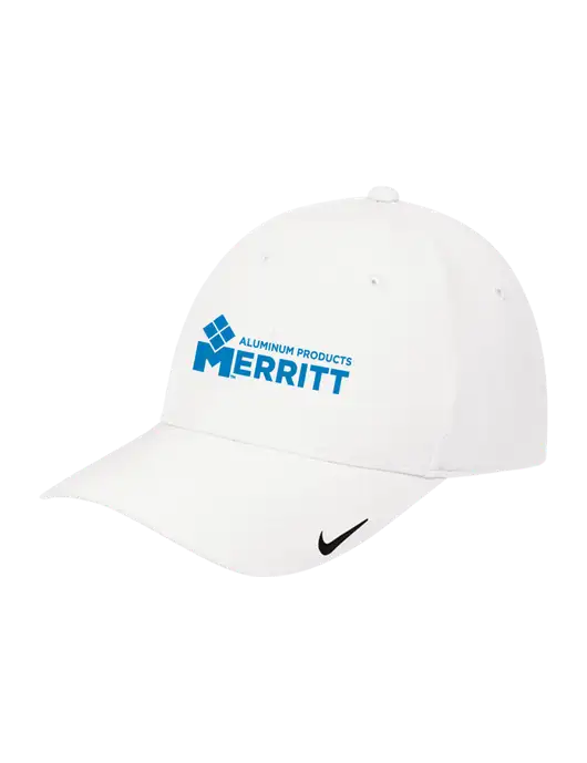 Nike White Dri-FIT Legacy Cap w/Merritt Products Logo