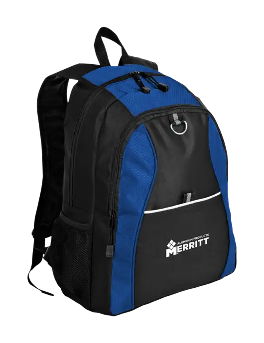 Honeycomb Twilight Blue/Black Backpack w/Merritt Products Logo