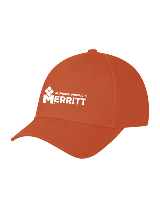 Burnt Orange Structured Cap Hook & Loop w/Merritt Products Logo