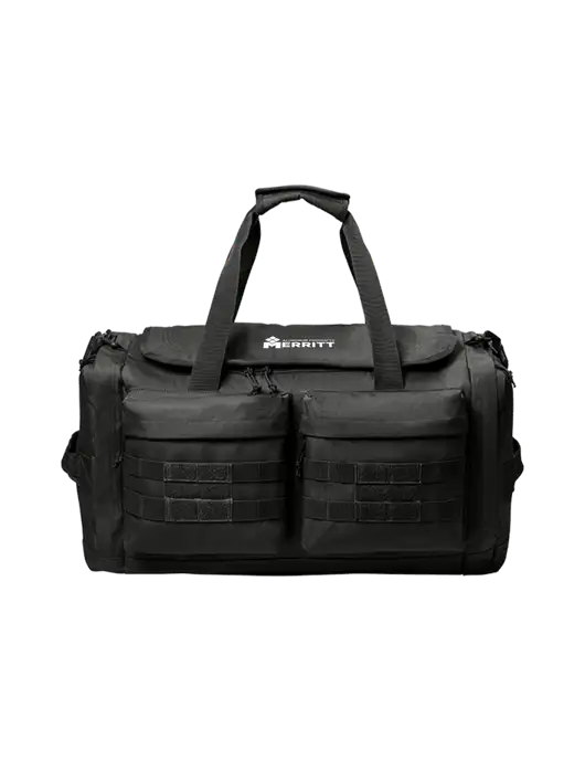 CornerStone Black Tactical Duffel w/Merritt Products Logo