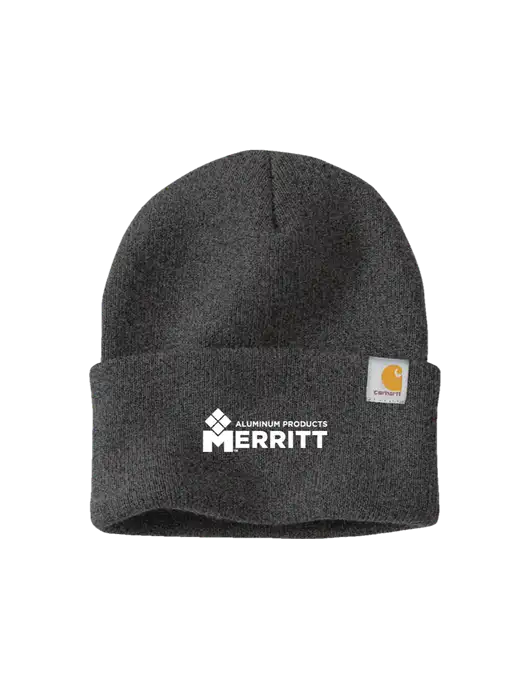 Carhartt Dark Grey Watch Cap 2.0 w/Merritt Products Logo