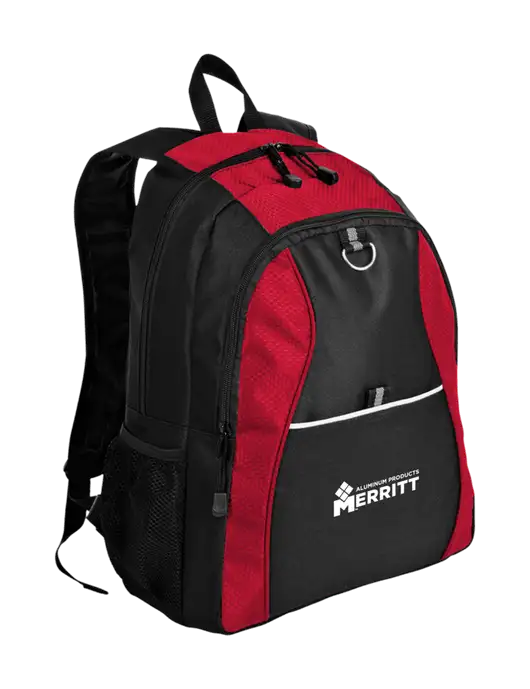 Honeycomb Red/Black Backpack w/Merritt Products Logo
