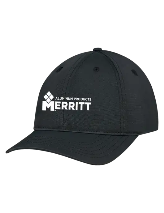 Black Nylon Twill Performance Cap w/Merritt Products Logo