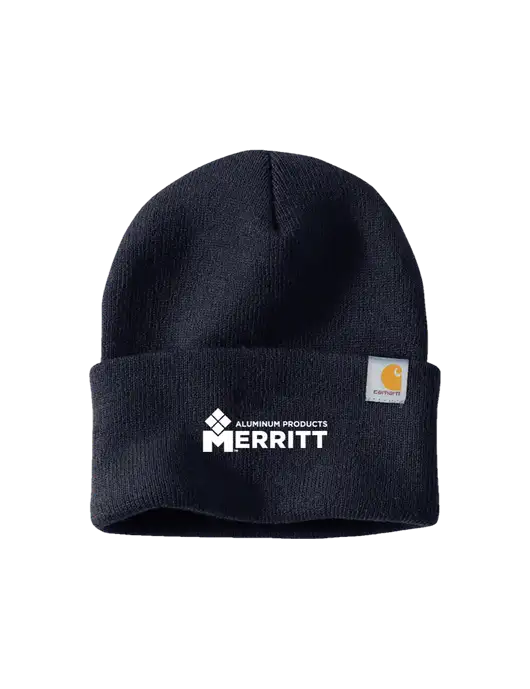 Carhartt Navy Watch Cap 2.0 w/Merritt Products Logo