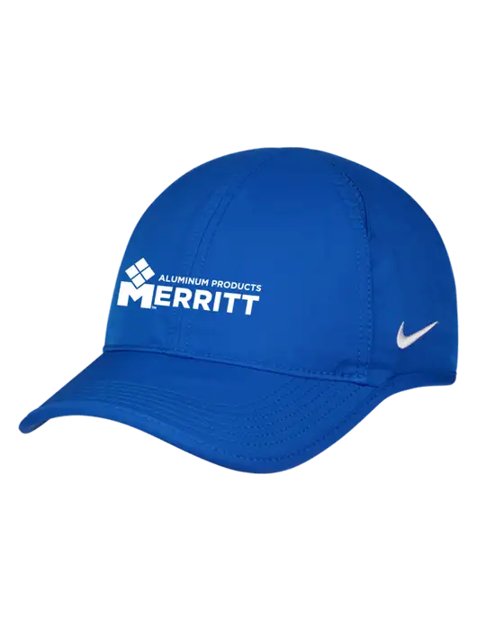 Nike Royal Featherlight Cap w/Merritt Products Logo