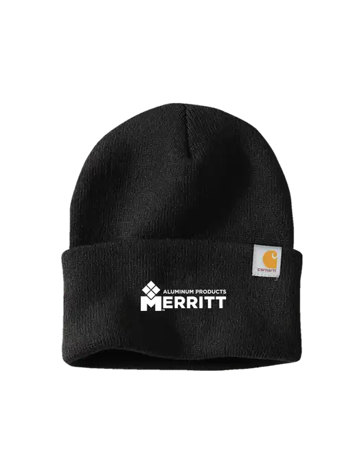 Carhartt Black Watch Cap 2.0 w/Merritt Products Logo