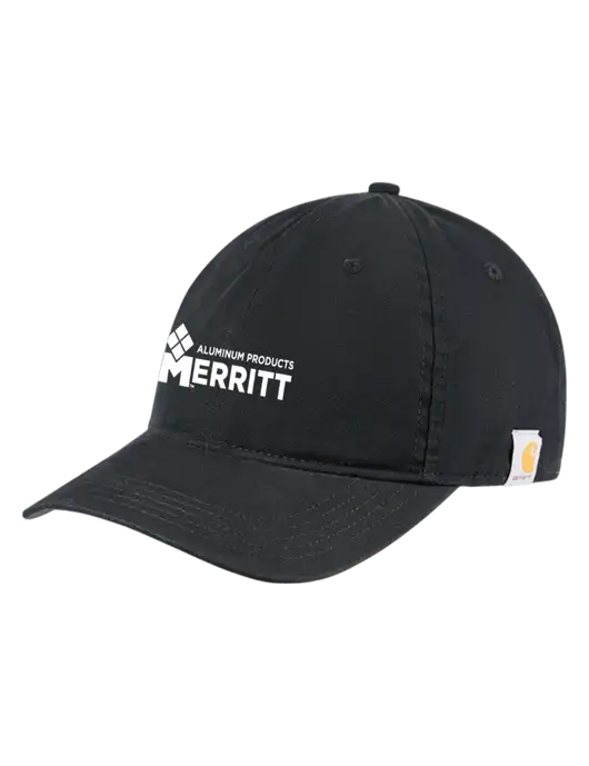 Carhartt Black Cotton Canvas Cap w/Merritt Products Logo