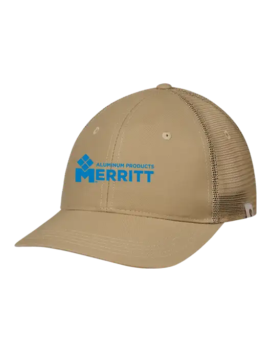 Carhartt Dark Tan Trucker Rugged Pro Series Cap w/Merritt Products Logo
