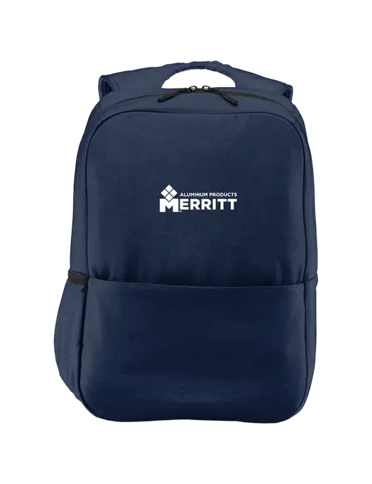 Access Square Laptop River Blue Navy Backpack w/Merritt Products Logo