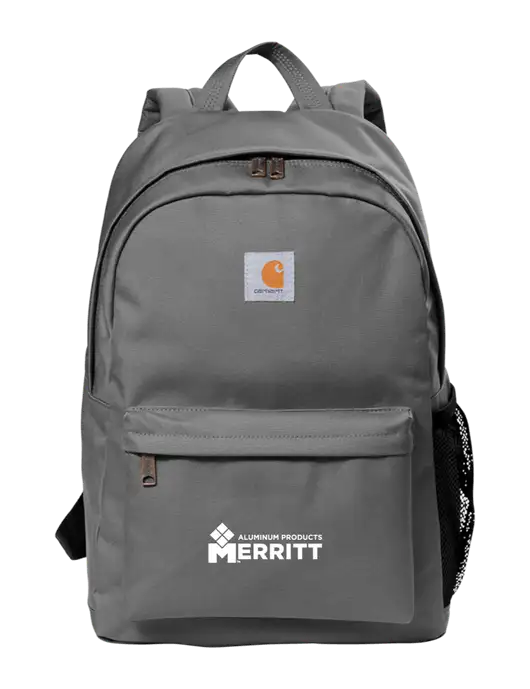 Carhartt Grey Canvas Backpack w/Merritt Products Logo