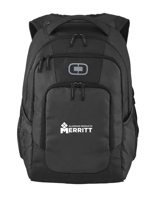 OGIO Diesel Grey Logan Laptop Backpack
 w/Merritt Products Logo