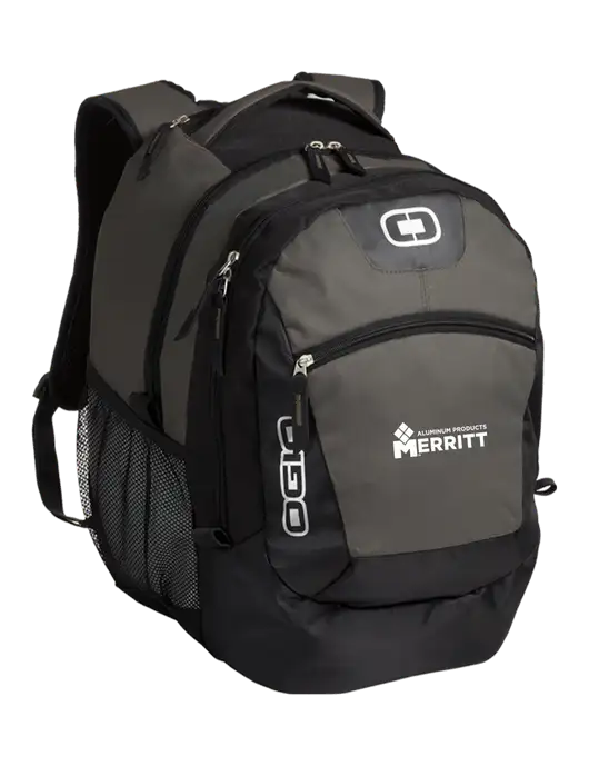 OGIO Grey Rogue Pack
 w/Merritt Products Logo