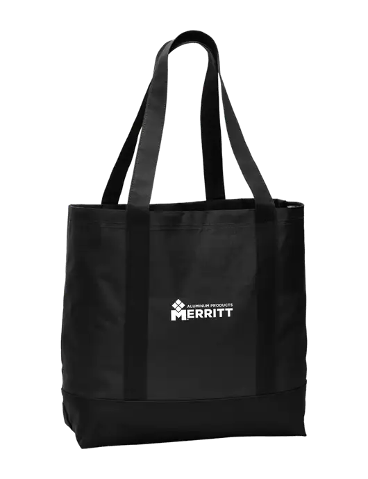 Carryall Black/Black Day Tote w/Merritt Products Logo