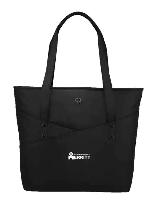 OGIO Black Downtown Tote 
 w/Merritt Products Logo