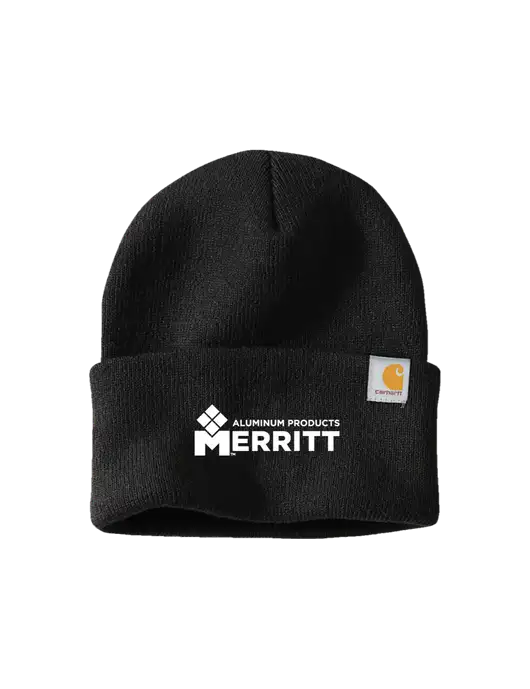 Carhartt Black Watch Cap 2.0 w/Merritt Products Logo