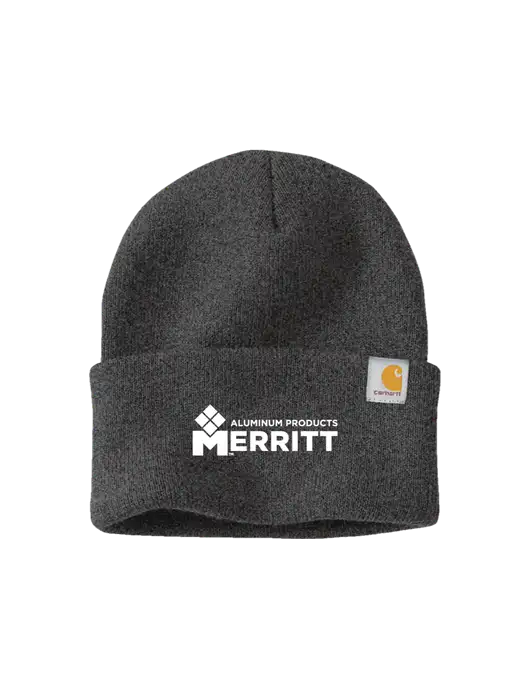 Carhartt Dark Grey Watch Cap 2.0 w/Merritt Products Logo