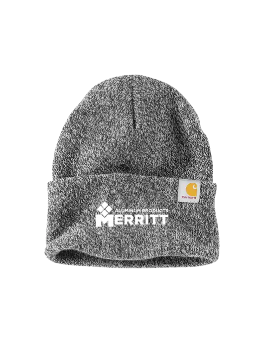Carhartt Medium Grey Heather Watch Cap 2.0 w/Merritt Products Logo