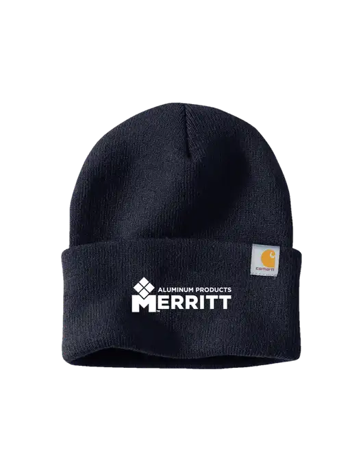Carhartt Navy Watch Cap 2.0 w/Merritt Products Logo