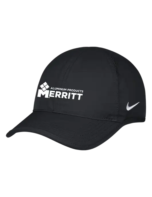Nike Black Featherlight Cap w/Merritt Products Logo
