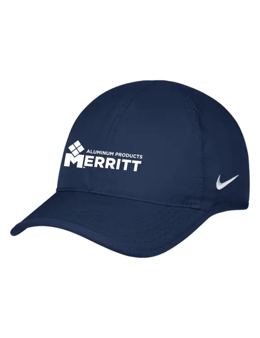 Nike Navy Featherlight Cap w/Merritt Products Logo